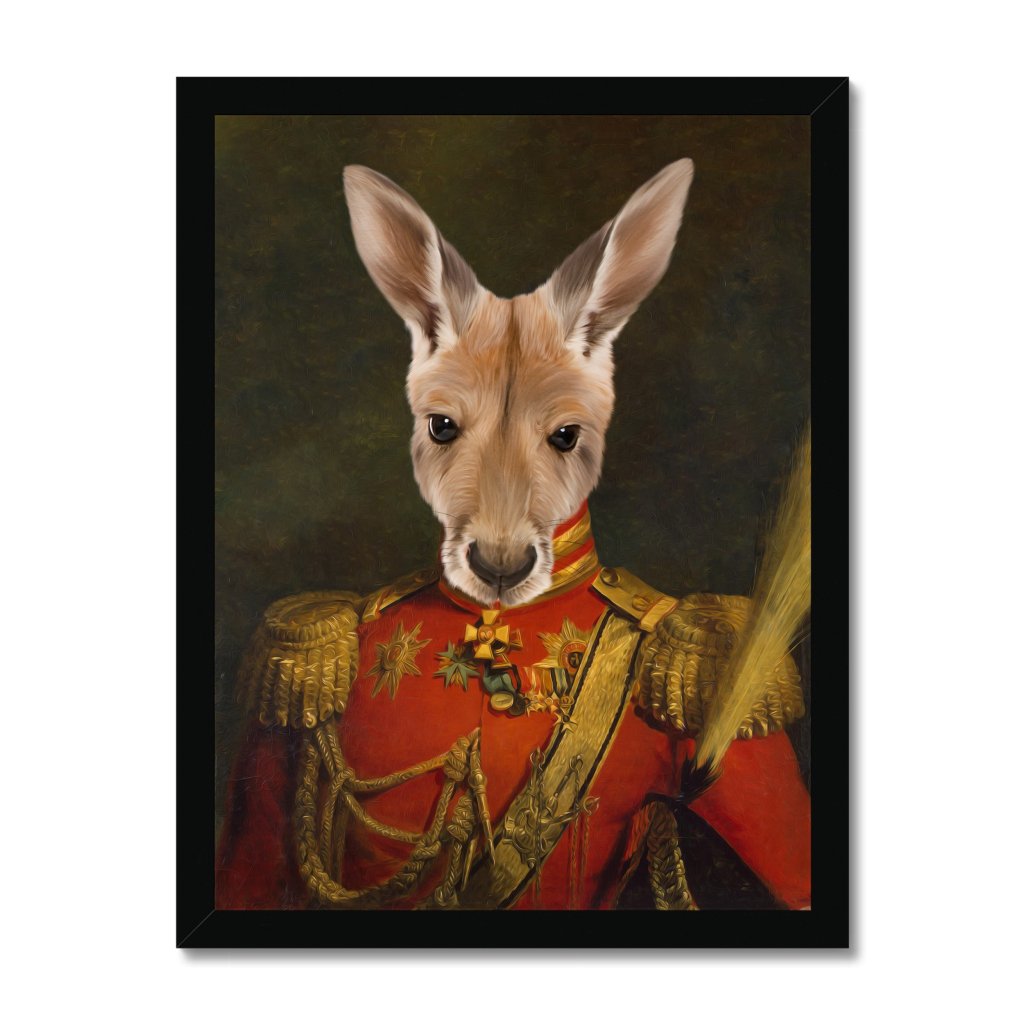 Pet Portraits | The Duke: Animal Art Framed Portrait | Paw & Glory