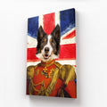 The Duke British Flag Edition: Custom Pet Canvas