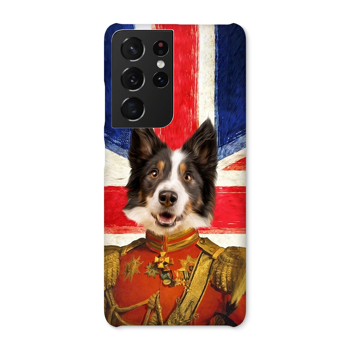 Pet Portraits | The Duke British Flag Edition: Custom Pet Phone Case | Paw & Glory