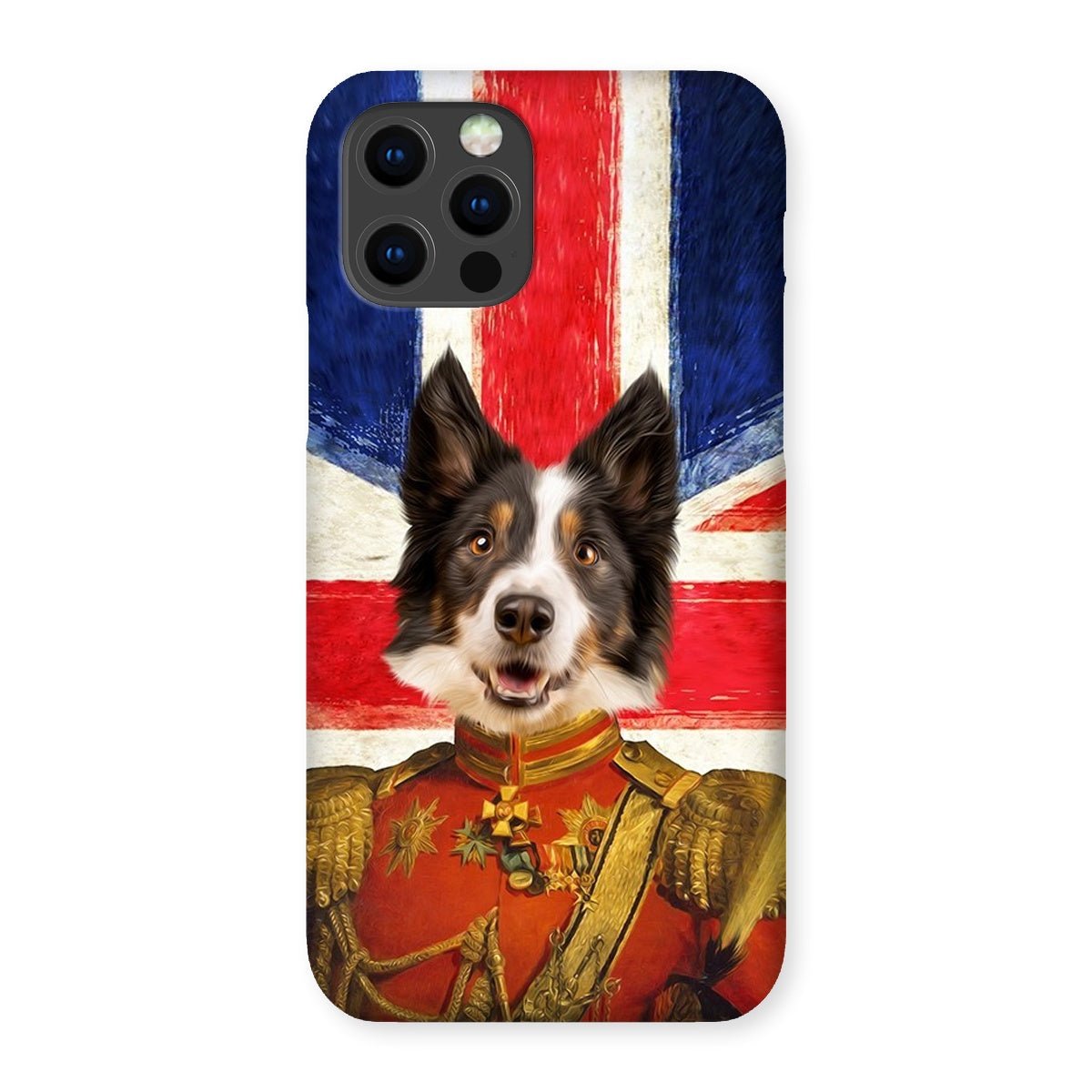 Pet Portraits | The Duke British Flag Edition: Custom Pet Phone Case | Paw & Glory