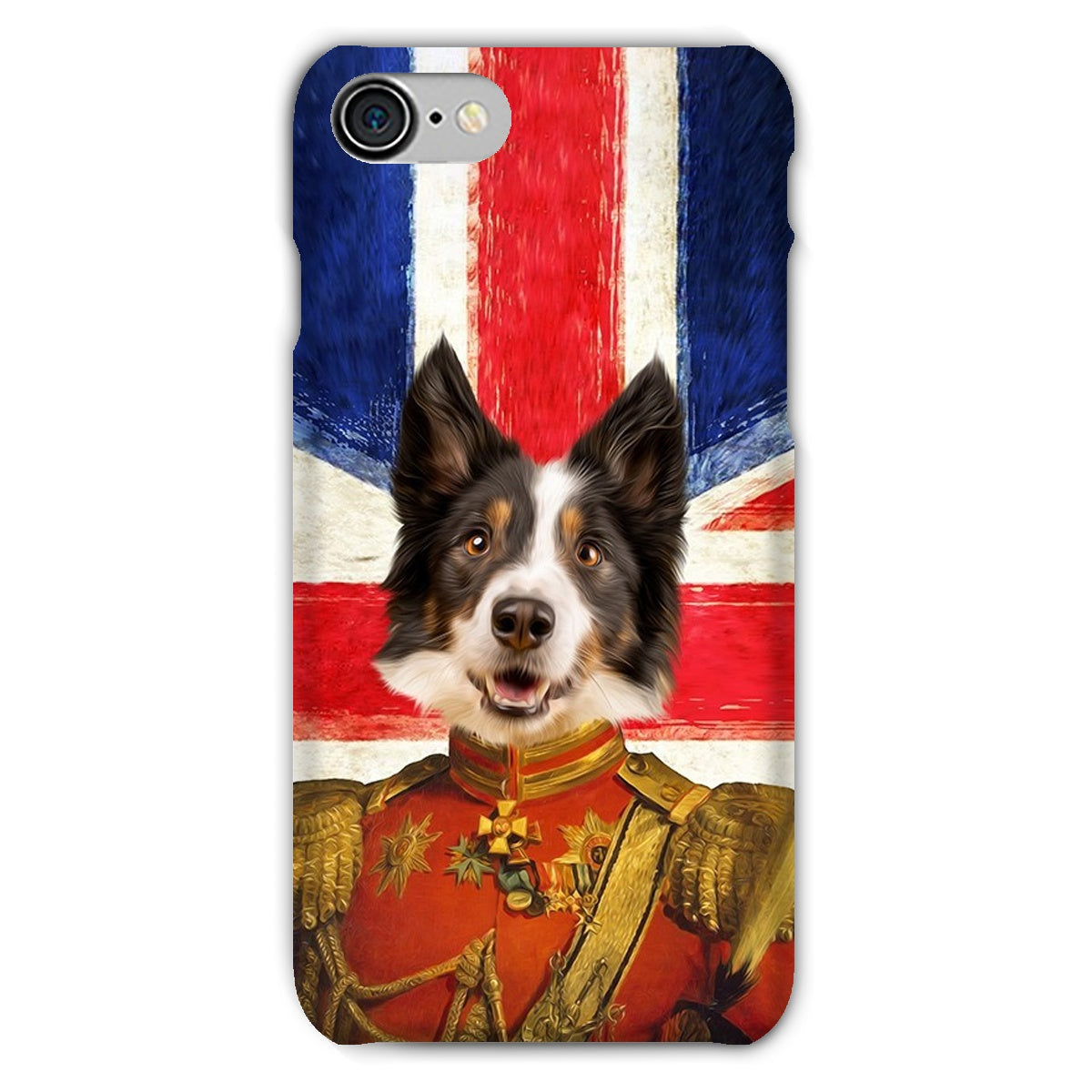 Pet Portraits | The Duke British Flag Edition: Custom Pet Phone Case | Paw & Glory