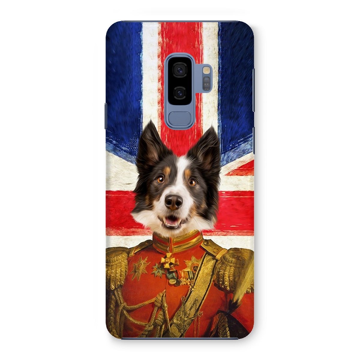 The Duke British Flag Edition: Custom Pet Phone Case - Paw & Glory - Dog Portraits - Pet Portraits