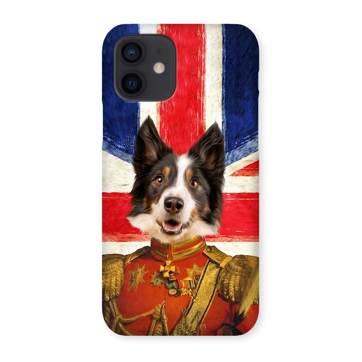 Pet Portraits | The Duke British Flag Edition: Custom Pet Phone Case | Paw & Glory
