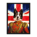 The Duke British Flag Edition: Custom Pet Portrait