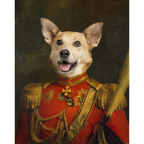 The Duke: Custom Digital Download Pet Portrait | royal pet portrait | Paw & Glory