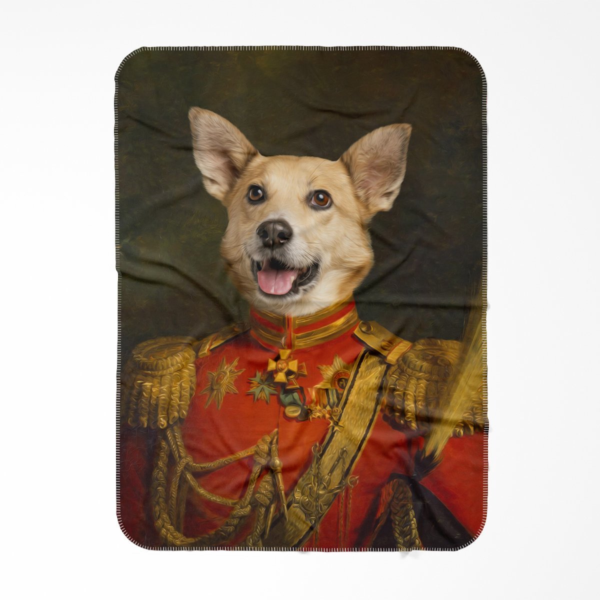 Pet Portraits | The Duke: Custom Pet Blanket | Paw & Glory