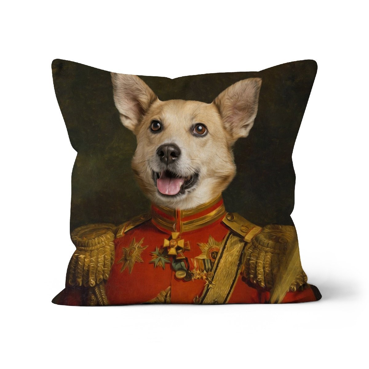 Pet Portraits | The Duke: Custom Pet Pillow | Paw & Glory