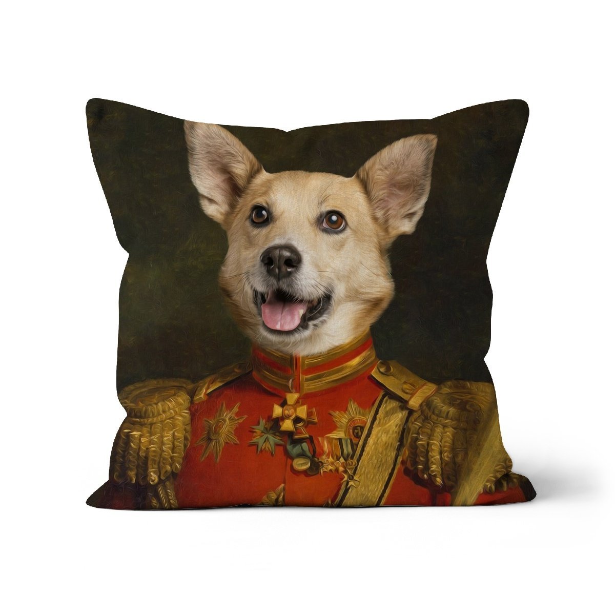 Pet Portraits | The Duke: Custom Pet Pillow | Paw & Glory