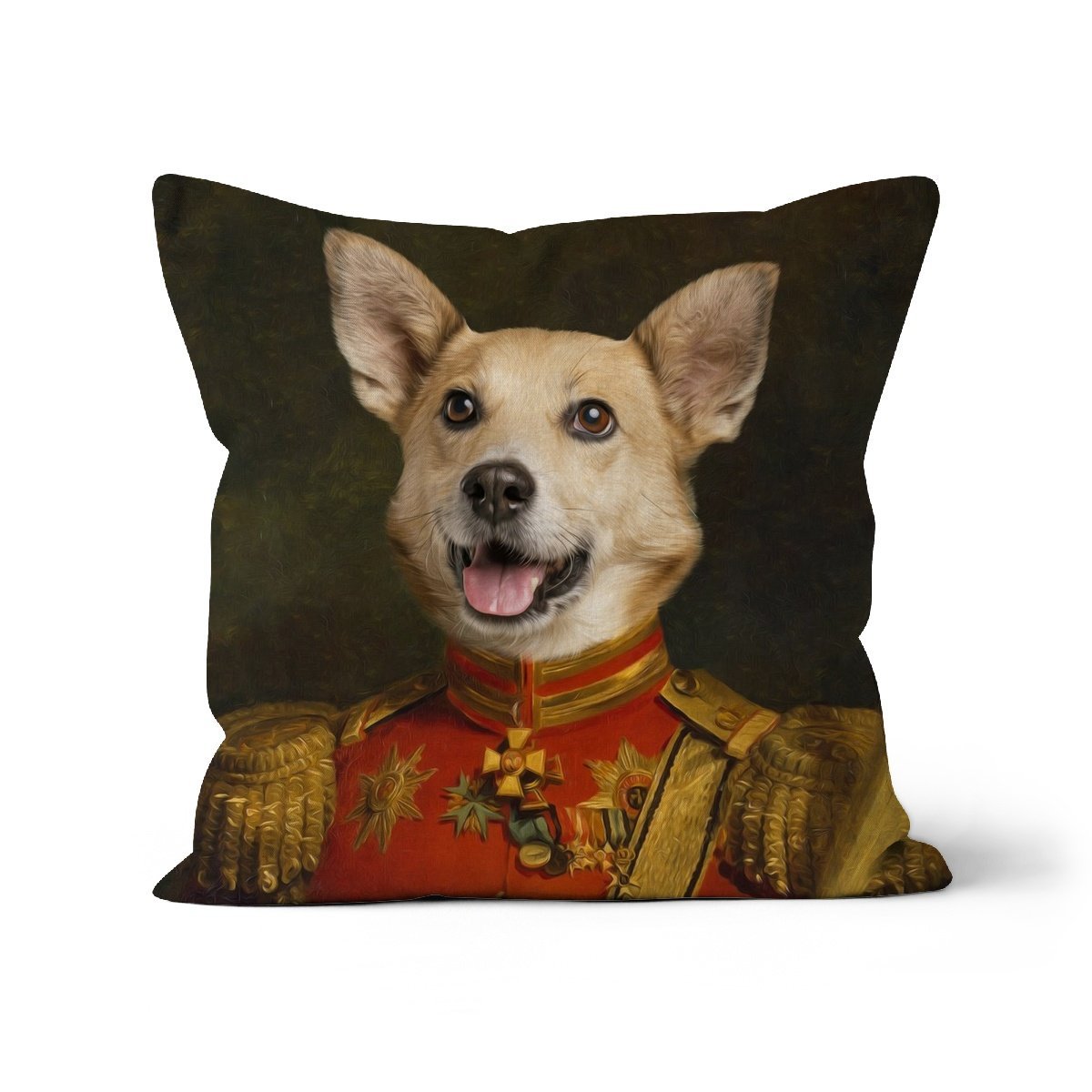 Pet Portraits | The Duke: Custom Pet Pillow | Paw & Glory