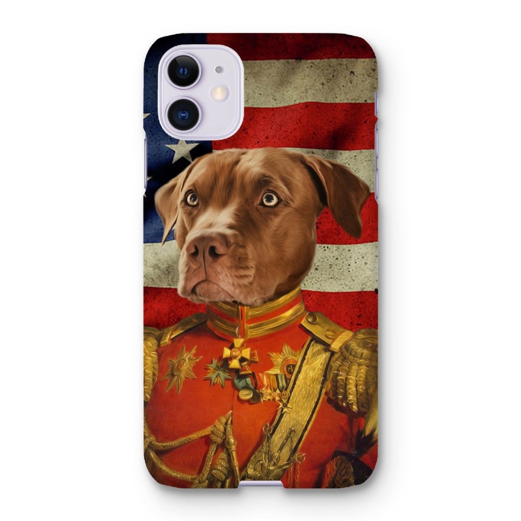 Pet Portraits | The Duke USA Flag Edition: Custom Pet Snap Phone Case | Paw & Glory