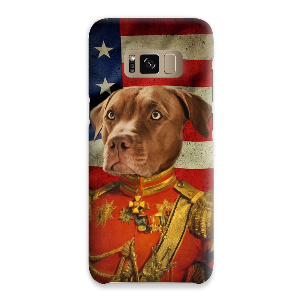 The Duke USA Flag Edition: Custom Pet Snap Phone Case - Paw & Glory - Dog Portraits - Pet Portraits