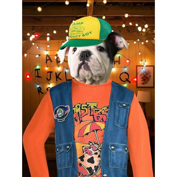 Retro 80s Sci-Fi Custom Digital Download Pet Portrait | Paw & Glory