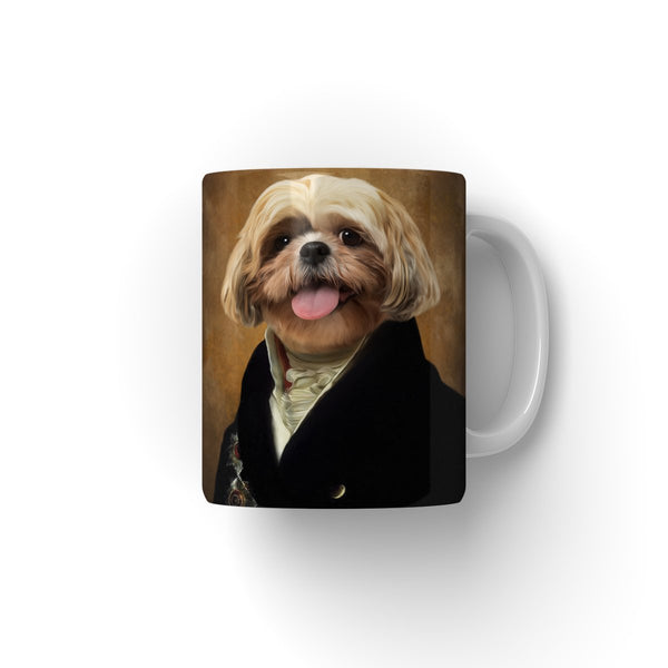 The Earl: Custom Pet Coffee Mug | royal pet portrait | Paw & Glory