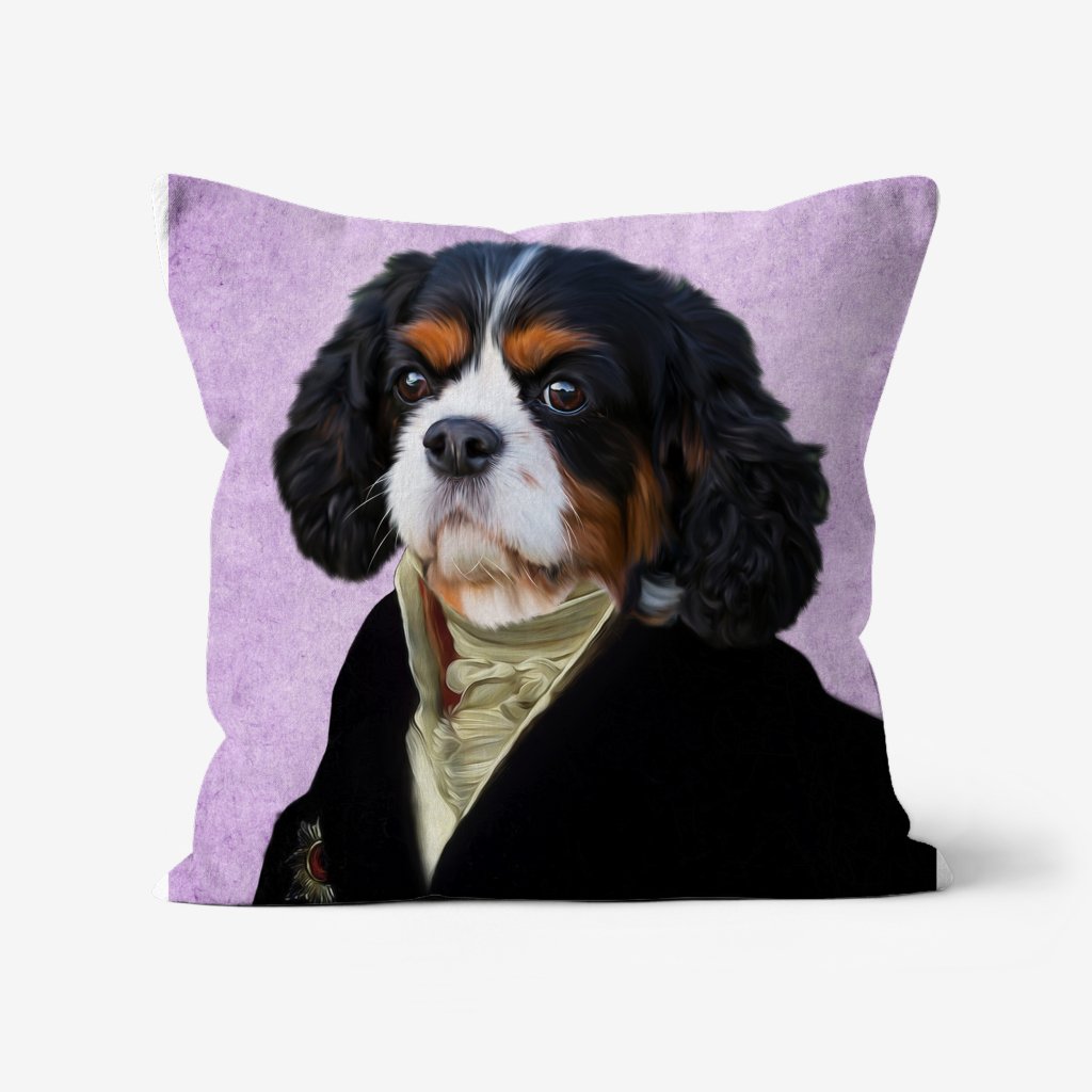 Pet Portraits | The Earl: Custom Pet Pillow | Paw & Glory