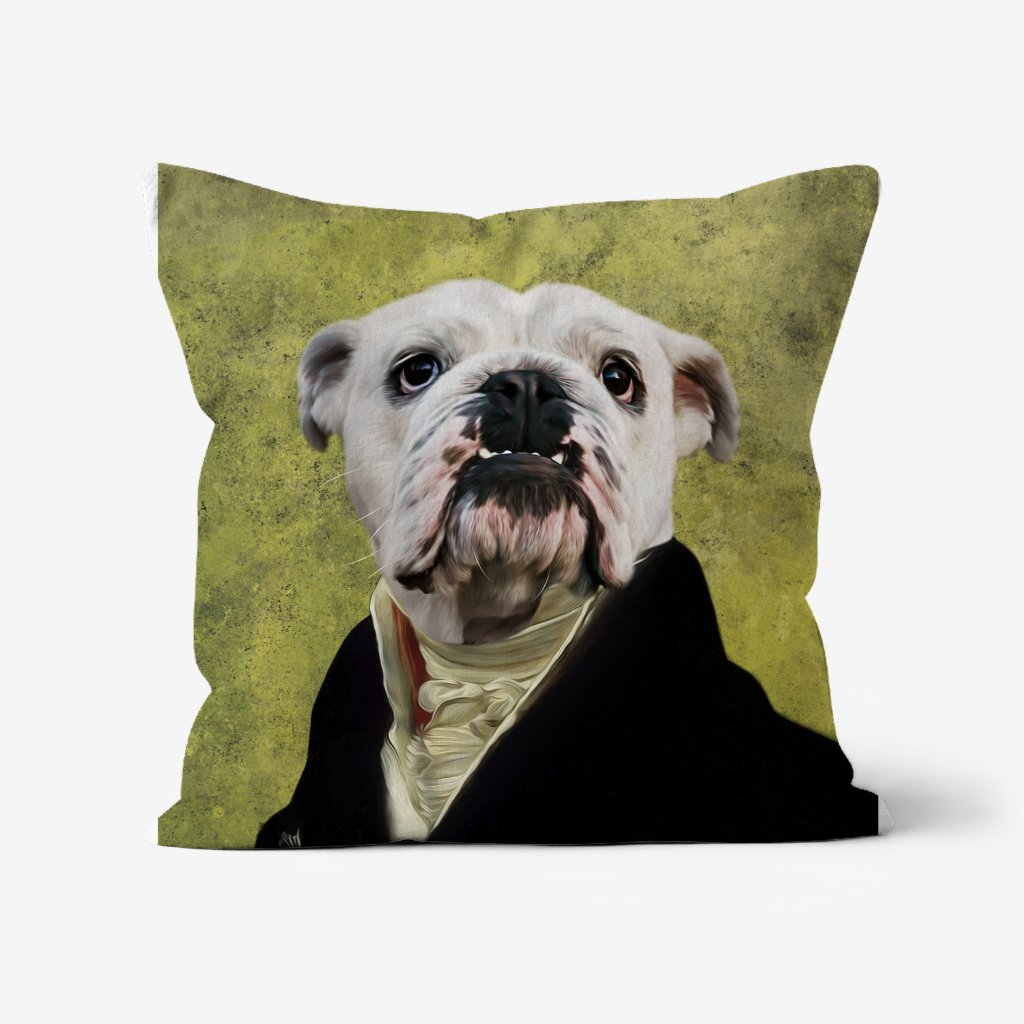 Pet Portraits | The Earl: Custom Pet Pillow | Paw & Glory