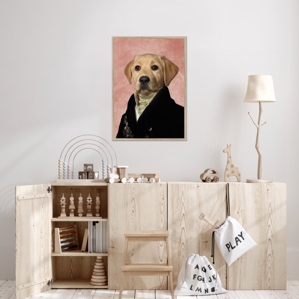 The Earl: Custom Pet Portrait - Paw & Glory - Dog Portraits - Pet Portraits