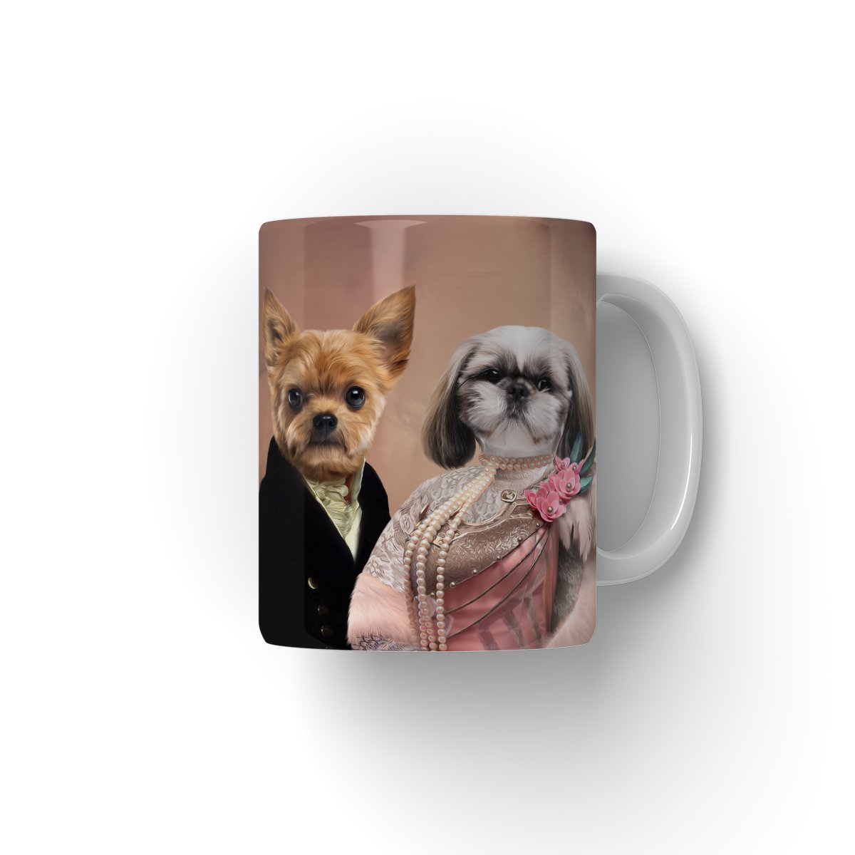 Pet Portraits | The Earl & His Fur Lady: Custom Pet Coffee Mug | Paw & Glory