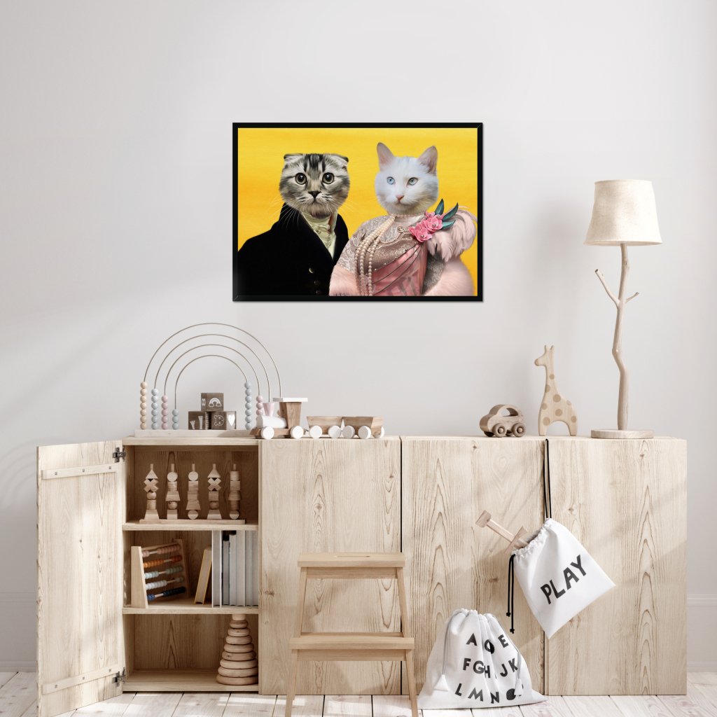 The Earl & His Fur Lady: Custom Pet Portrait | royal pet portrait | Paw & Glory