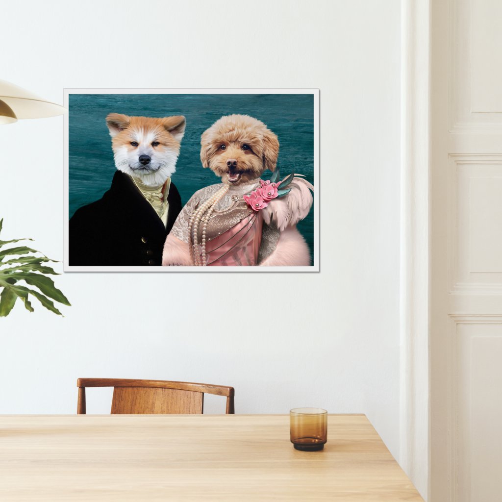 The Earl & His Fur Lady: Custom Pet Portrait | royal pet portrait | Paw & Glory
