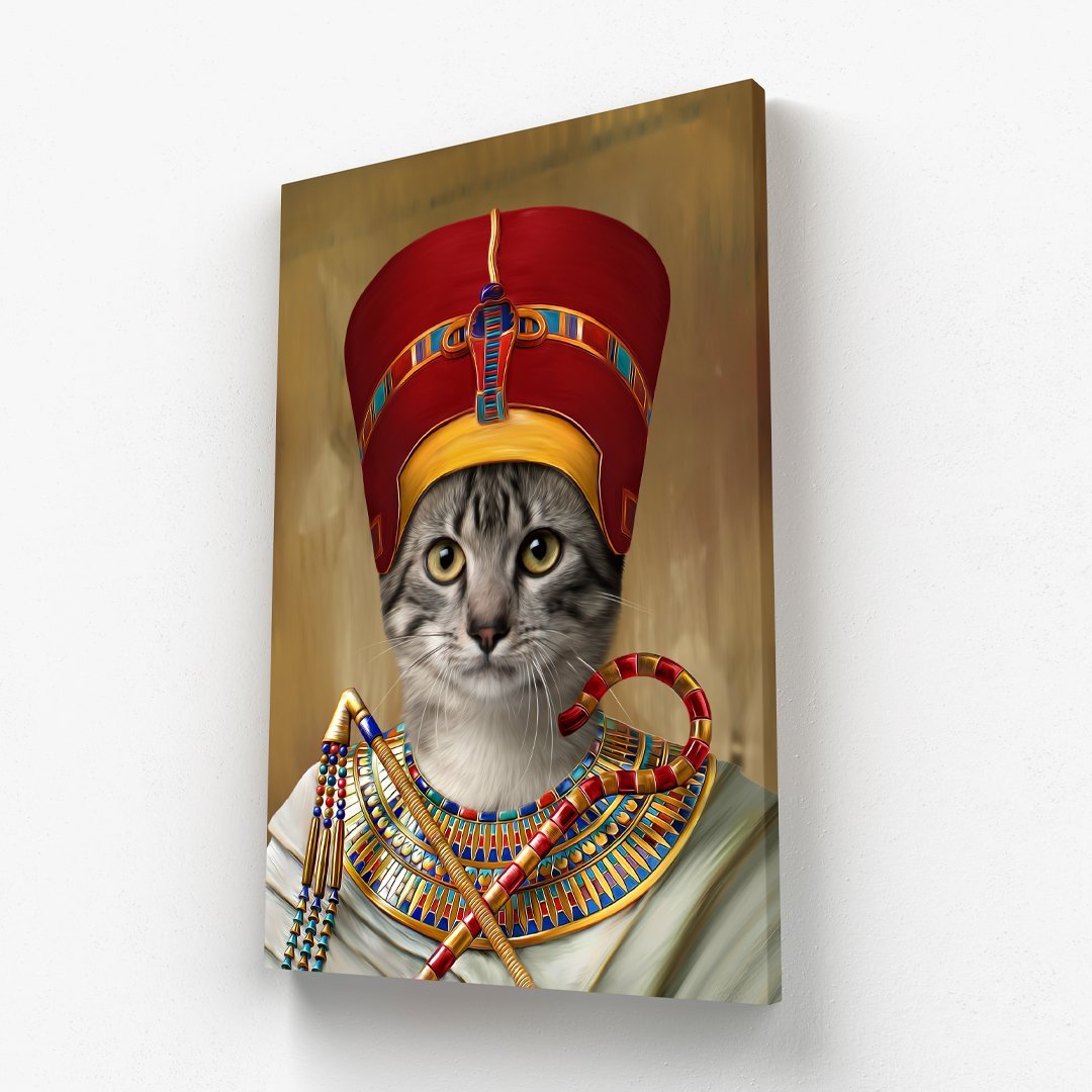 Pet Portraits | The Egyptian Queen: Custom Pet Canvas | Paw & Glory