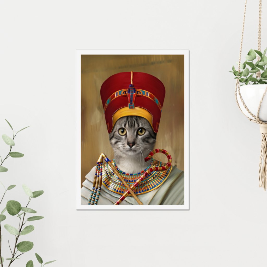 Pet Portraits | The Egyptian Queen: Custom Pet Poster | Paw & Glory