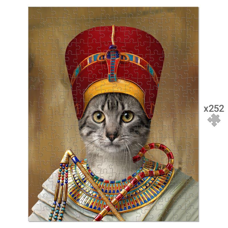 The Egyptian Queen: Custom Pet Puzzle - Paw & Glory - Dog Portraits - Pet Portraits