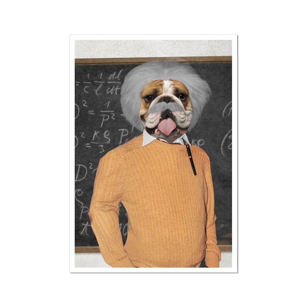 Pet Portraits | The Einstein: Custom Pet Poster | Paw & Glory