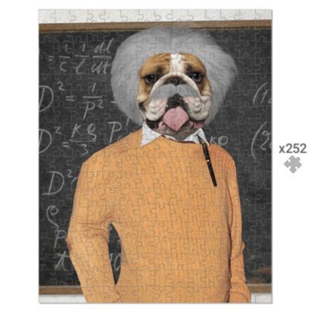 Pet Portraits | The Einstein: Custom Pet Puzzle | Paw & Glory