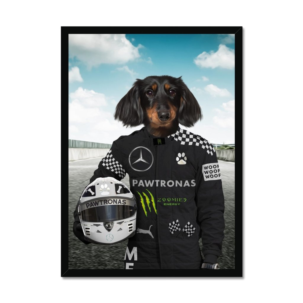 Pet Portraits | The Elite Driver (Mercedes Inspired): Custom Pet Portrait | Paw & Glory
