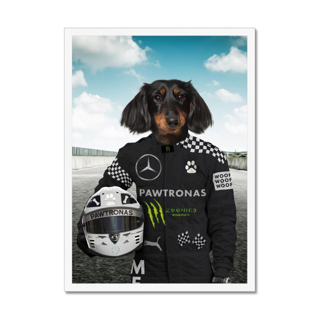 Pet Portraits | The Elite Driver (Mercedes Inspired): Custom Pet Portrait | Paw & Glory