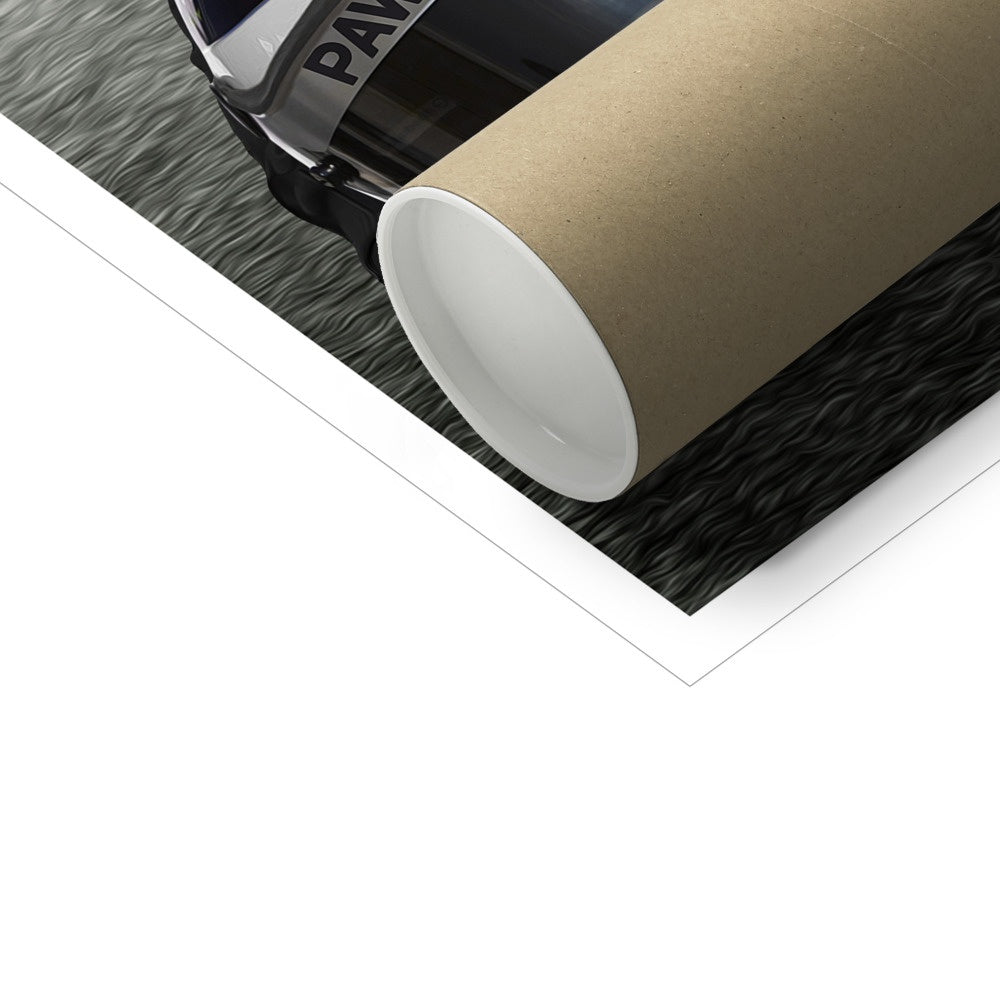 Pet Portraits | The Elite Driver (Mercedes Inspired): Custom Pet Poster | Paw & Glory