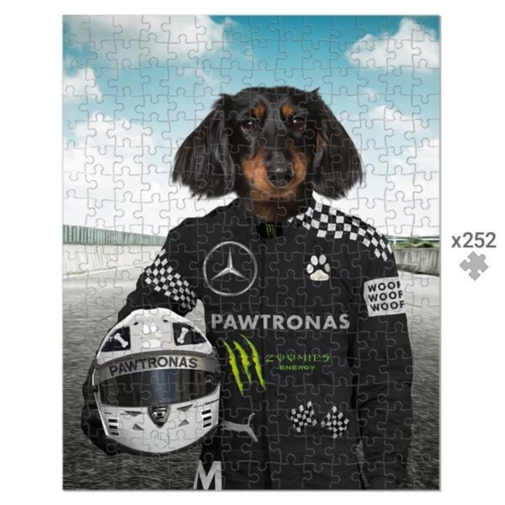 Elite Racing Driver Custom Pet Puzzle | Pet Lover Gift | Paw & Glory