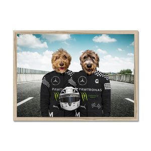 The Elite Drivers (Mercedes Inspired): Custom Pet Portrait - Paw & Glory - Dog Portraits - Pet Portraits
