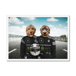 The Elite Drivers (Mercedes Inspired): Custom Pet Portrait - Paw & Glory - Dog Portraits - Pet Portraits