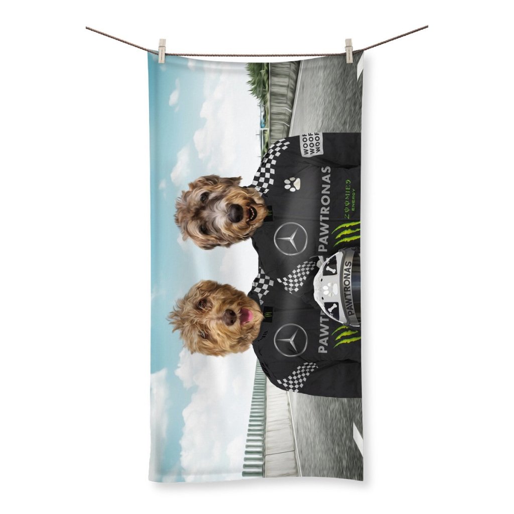 Elite Racing Drivers Custom Pet Towel | Custom Pet Portrait | Paw & Glory