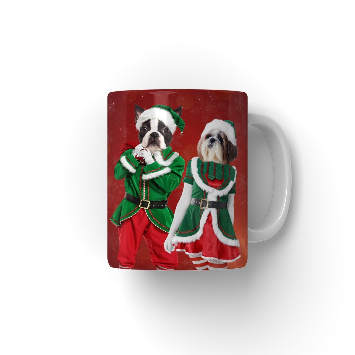 The Elves: Custom Pet Coffee Mug - Paw & Glory - Dog Portraits - Pet Portraits