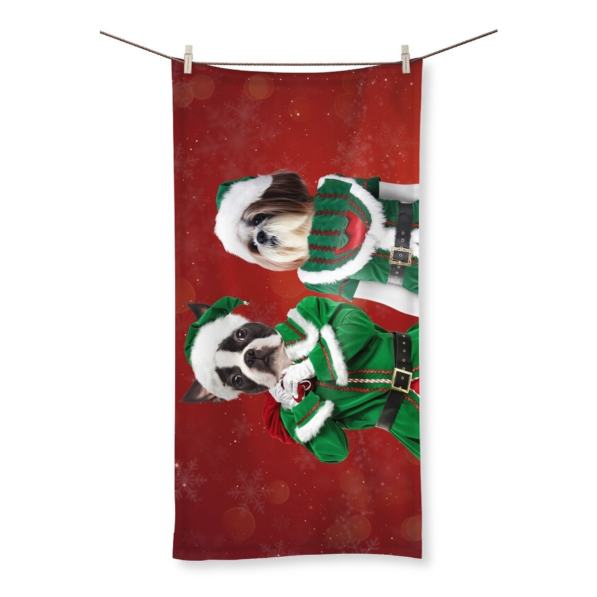 Pet Portraits | The Elves: Custom Pet Towel | Paw & Glory