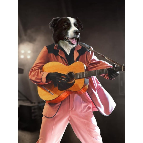 Rock And Roll Icon Custom Digital Download Pet Portrait | Pet Portrait From Photo | Paw & Glory