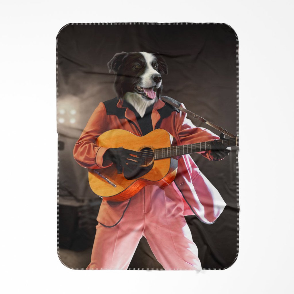 Pet Portraits | The Elvis: Custom Pet Blanket | Paw & Glory