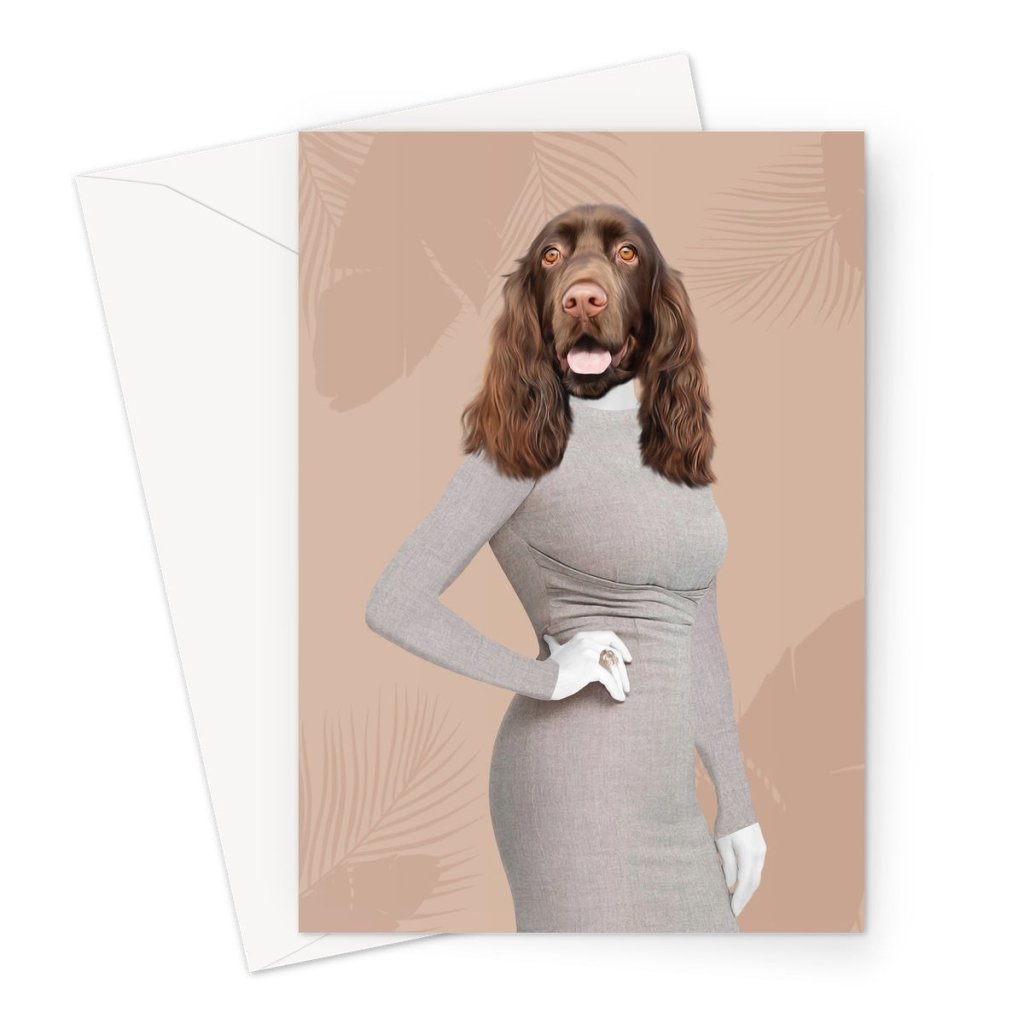 Pet Portraits | The Emily (Real Housewives of Orange County): Custom Pet Greeting Card | Paw & Glory