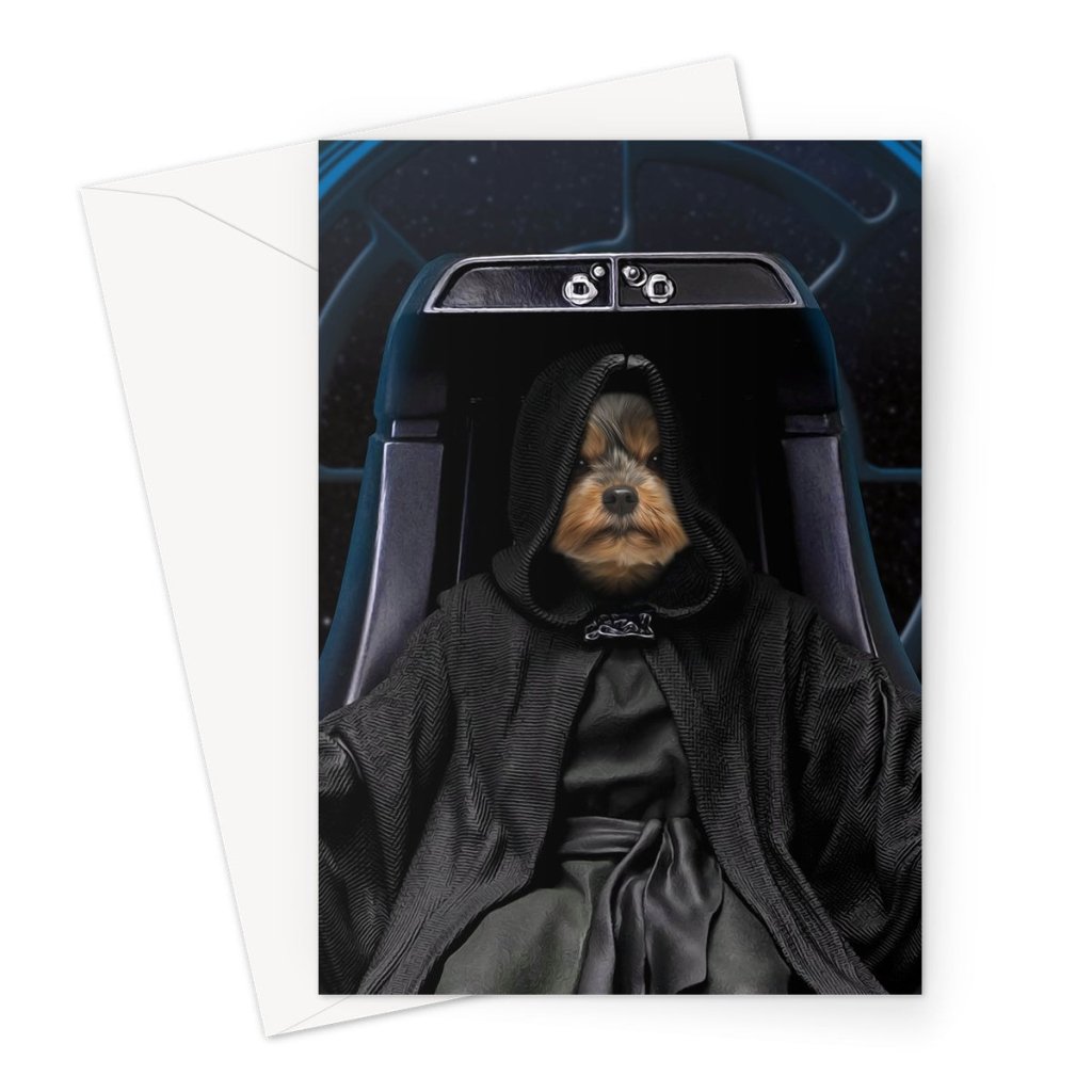 Pet Portraits | The Empawror (Star Wars Inspired): Custom Pet Greeting Card | Paw & Glory