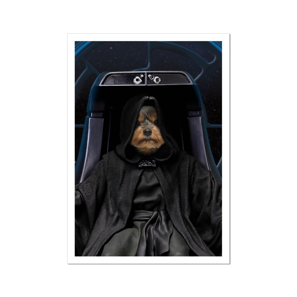 Galactic Emperor Custom Pet Poster | Custom Pet Portrait Print | Paw & Glory