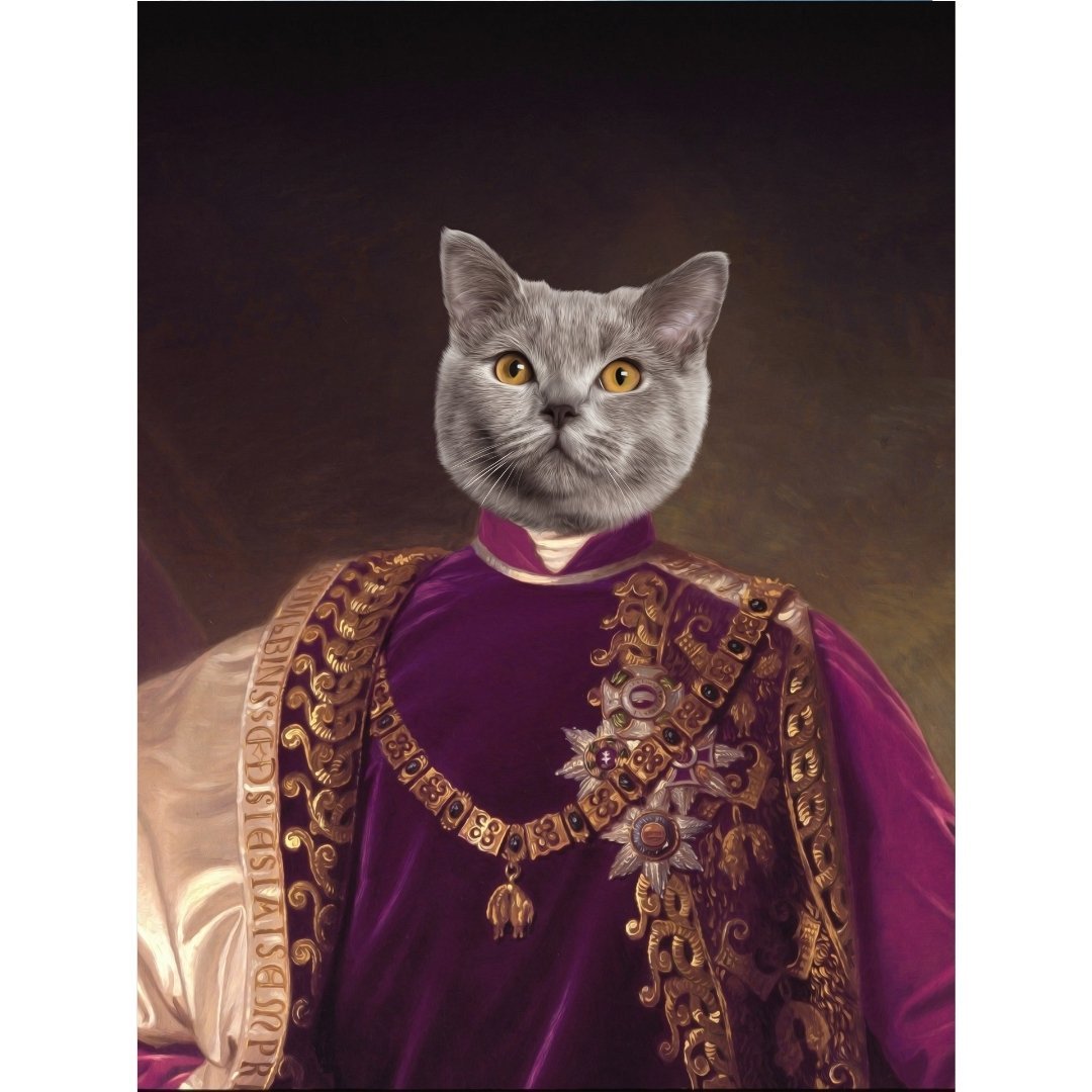 The Emperor: Custom Digital Download Pet Portrait - Paw & Glory - Dog Portraits - Pet Portraits