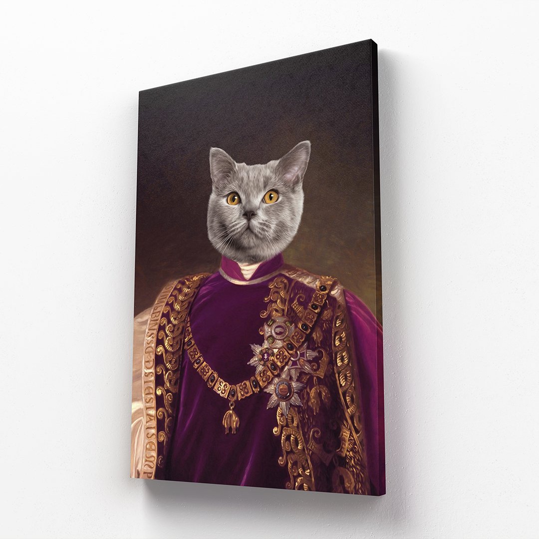 Pet Portraits | The Emperor: Custom Pet Canvas | Paw & Glory