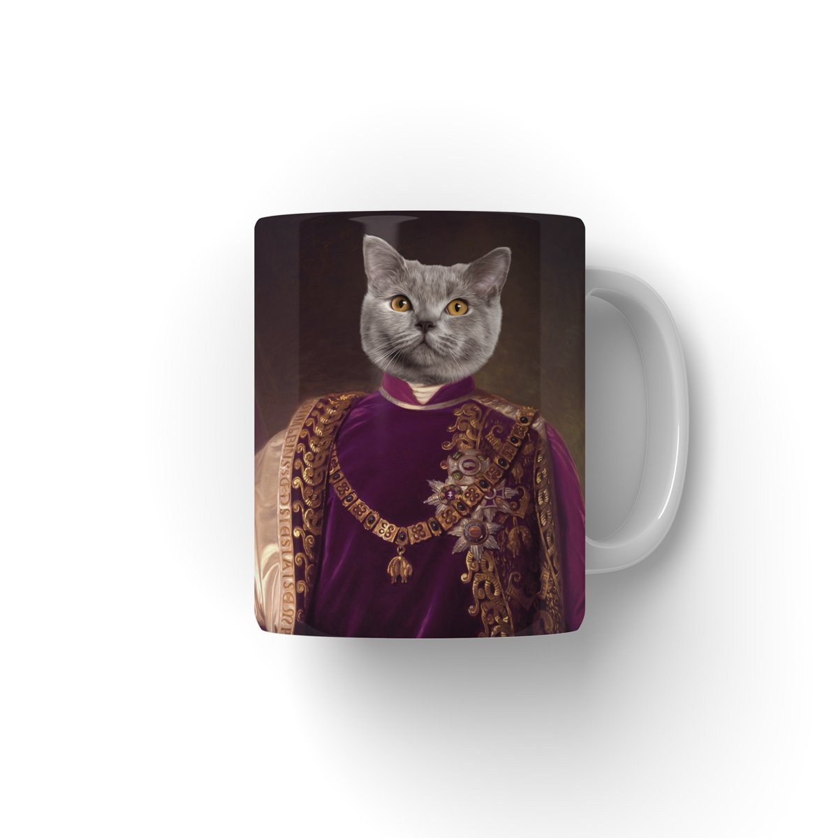 Pet Portraits | The Emperor: Custom Pet Coffee Mug | Paw & Glory