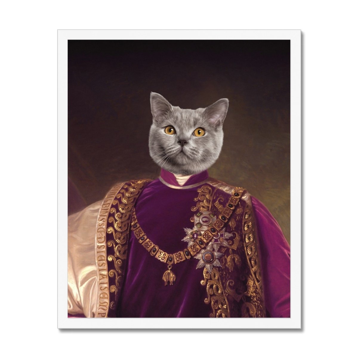 The Emperor: Custom Pet Portrait - Paw & Glory - Dog Portraits - Pet Portraits