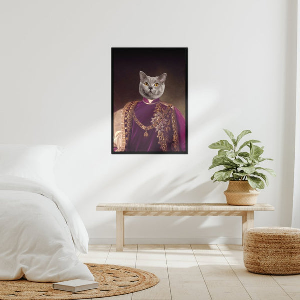 The Emperor: Custom Pet Portrait | framed pet portrait | Paw & Glory