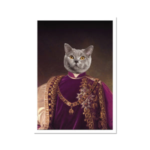 The Emperor: Custom Pet Poster - Paw & Glory - Dog Portraits - Pet Portraits