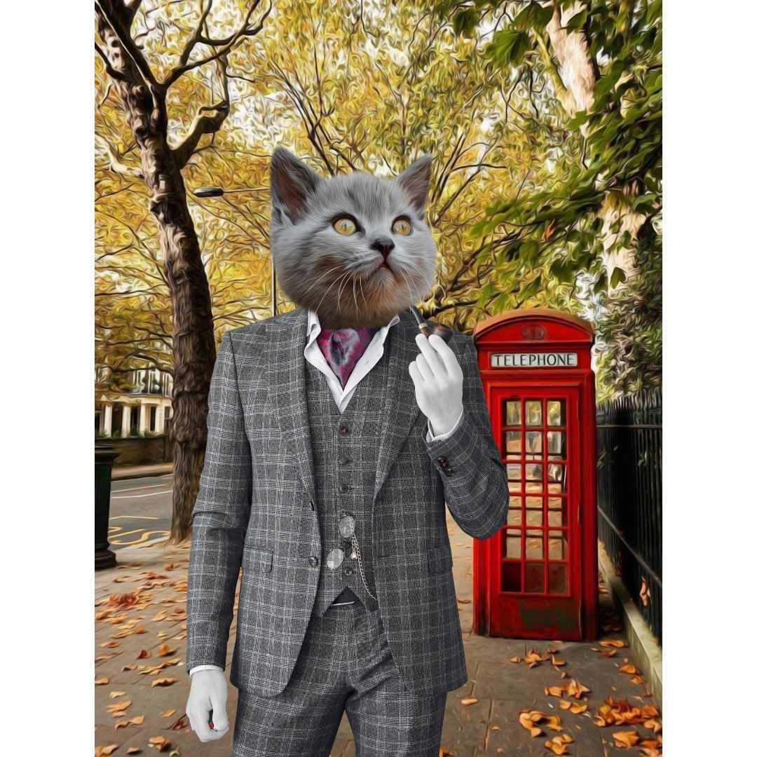 Pet Portraits | The English Gent: Custom Digital Download Pet Portrait | Paw & Glory