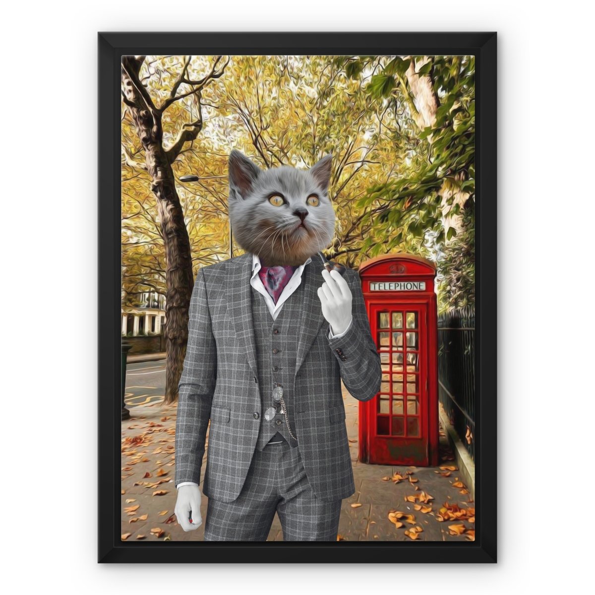The English Gent: Custom Pet Canvas - Paw & Glory - Dog Portraits - Pet Portraits